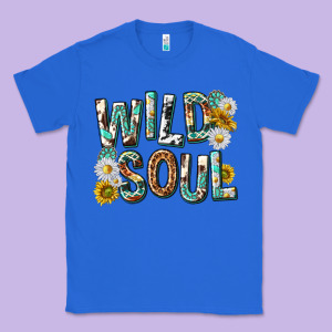 Western Wild Soul With Sunflowers Classic Tee Designed By Texasbilliewilder
