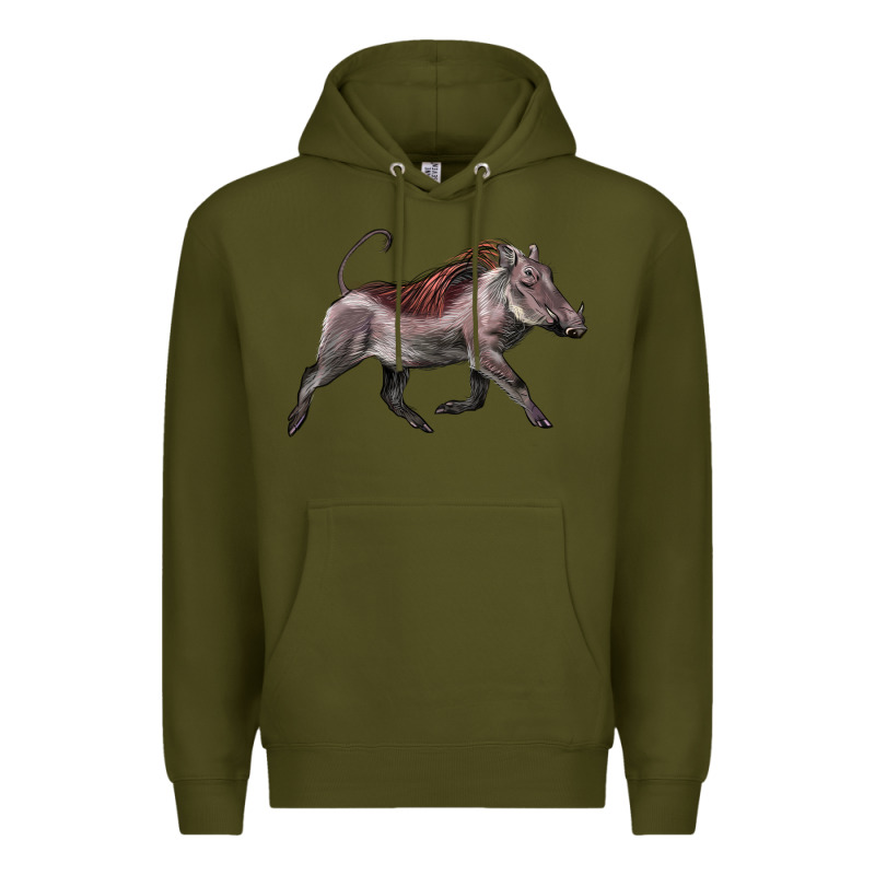 Warthog Illustrations Premium Hoodie by LillyAllenDesigns | Teevron