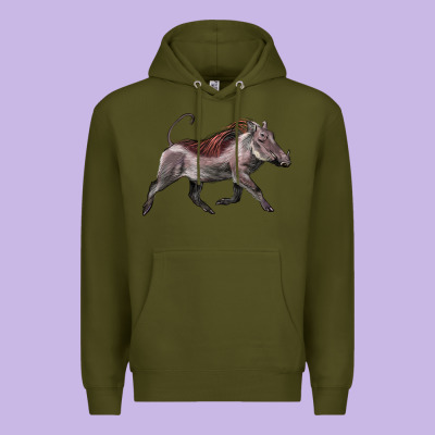 Warthog Illustrations Premium Hoodie Designed By Lillyallendesigns
