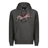 Charcoal Heather Warthog Illustrations Premium Hoodie - LillyAllenDesigns