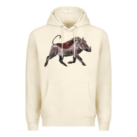 Sandshell Warthog Illustrations Premium Hoodie - LillyAllenDesigns