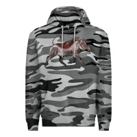 Slate Camo Warthog Illustrations Premium Hoodie - LillyAllenDesigns