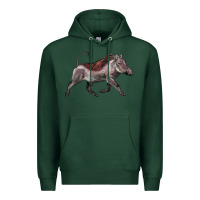 Sports Green Warthog Illustrations Premium Hoodie - LillyAllenDesigns