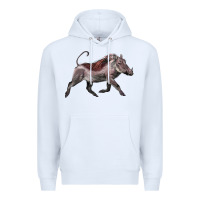 White Warthog Illustrations Premium Hoodie - LillyAllenDesigns