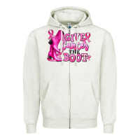 Give Cancer The Boot Zipper Hoodie | Teevron