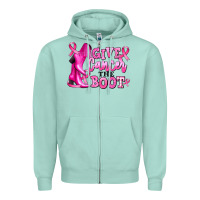 Seafoam give cancer the boot Zipper Hoodie - RanaPortraitStore