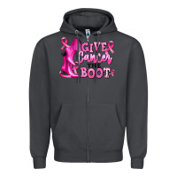 Smoke give cancer the boot Zipper Hoodie - RanaPortraitStore
