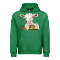 Emerald baby cashmere goat Urban Hoodie - LillyAllenDesigns