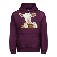 Mauve Wine baby cashmere goat Urban Hoodie - LillyAllenDesigns