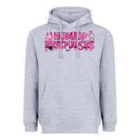 Heather Grey Breast Cancer Human Resources Heavyweight Hoodie - texasbilliewilder