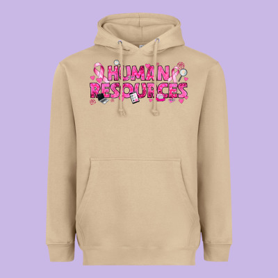 Breast Cancer Human Resources Heavyweight Hoodie Designed By Texasbilliewilder