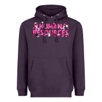 Plum Breast Cancer Human Resources Heavyweight Hoodie - texasbilliewilder