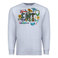Heather Grey emt Premium Sweatshirt - CowhideDigitalArt