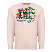 Pale Pink emt Premium Sweatshirt - CowhideDigitalArt