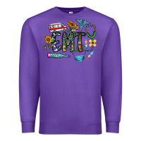 Purple emt Premium Sweatshirt - CowhideDigitalArt