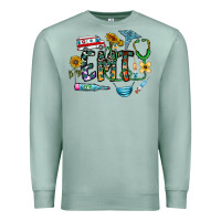 Seafoam emt Premium Sweatshirt - CowhideDigitalArt