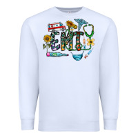White emt Premium Sweatshirt - CowhideDigitalArt