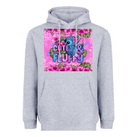 Heather Grey cute and fluffy stitch Heavyweight Hoodie - Zillion Design Studio