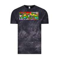 Cloud Black Western St. Patrick's Day Shamrock Rainbow Vintage Tee - Artiststas