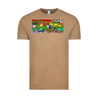 Vintage Coffee Western St. Patrick's Day Shamrock Rainbow Vintage Tee - Artiststas