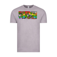 Vintage Zinc Western St. Patrick's Day Shamrock Rainbow Vintage Tee - Artiststas