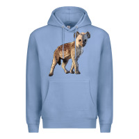 Colony Blue Baby Hyena Illustrations Premium Hoodie - LillyAllenDesigns