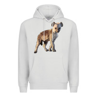 Dove Grey Baby Hyena Illustrations Premium Hoodie - LillyAllenDesigns
