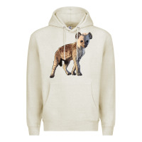 Oatmeal Heather Baby Hyena Illustrations Premium Hoodie - LillyAllenDesigns