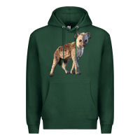 Sports Green Baby Hyena Illustrations Premium Hoodie - LillyAllenDesigns