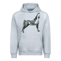 Heather Grey Tennessee Walking Horse Urban Hoodie - LillyAllenDesigns