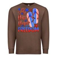Chestnut flip flops and freedom Premium Sweatshirt - HRA Design Shop
