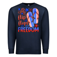 Navy flip flops and freedom Premium Sweatshirt - HRA Design Shop