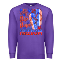 Purple flip flops and freedom Premium Sweatshirt - HRA Design Shop