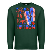 Sports Green flip flops and freedom Premium Sweatshirt - HRA Design Shop