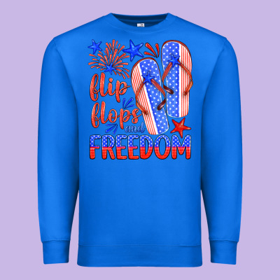 Flip Flops And Freedom Premium Sweatshirt Designed By Hra Design Shop
