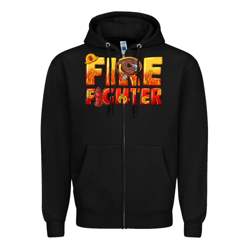 Firefighter Zipper Hoodie by texasbilliewilder | Teevron