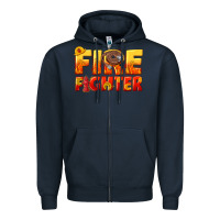 Navy firefighter Zipper Hoodie - texasbilliewilder