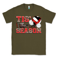 Army Green tis' the season volleyball Classic Tee - Zillion Design Studio
