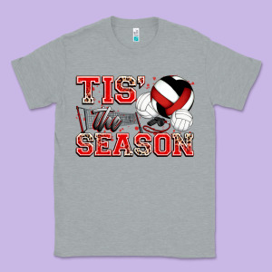 Tis' The Season Volleyball Classic Tee Designed By Zillion Design Studio