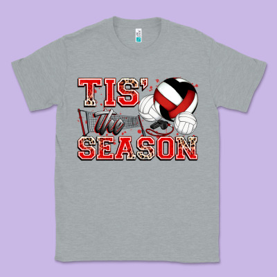 Tis' The Season Volleyball Classic Tee Designed By Zillion Design Studio