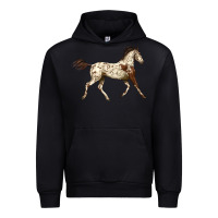 Black Appaloosa Horse Urban Hoodie - LillyAllenDesigns