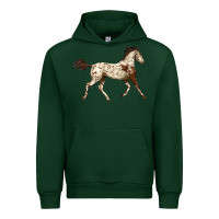 Forest Green Appaloosa Horse Urban Hoodie - LillyAllenDesigns