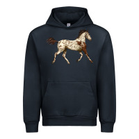 Navy Appaloosa Horse Urban Hoodie - LillyAllenDesigns