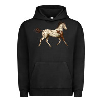 Pigment Black Appaloosa Horse Urban Hoodie - LillyAllenDesigns