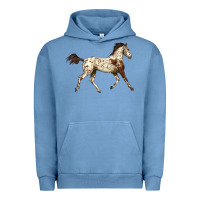 Pigment Pebble Blue Appaloosa Horse Urban Hoodie - LillyAllenDesigns