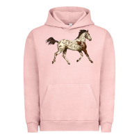 Pigment Salmon Appaloosa Horse Urban Hoodie - LillyAllenDesigns