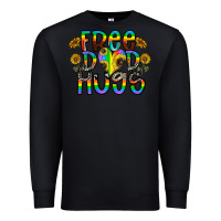 Black free dad hugs Premium Sweatshirt - CowhideDigitalArt
