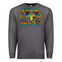 Charcoal Heather free dad hugs Premium Sweatshirt - CowhideDigitalArt