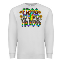 Dove Grey free dad hugs Premium Sweatshirt - CowhideDigitalArt