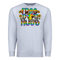 Heather Grey free dad hugs Premium Sweatshirt - CowhideDigitalArt